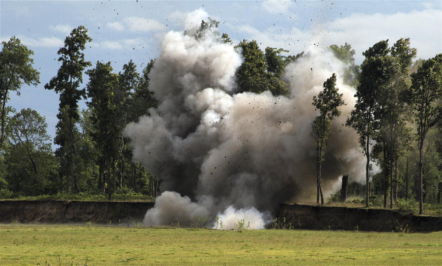 Landmine Explotion during UNMIN Training